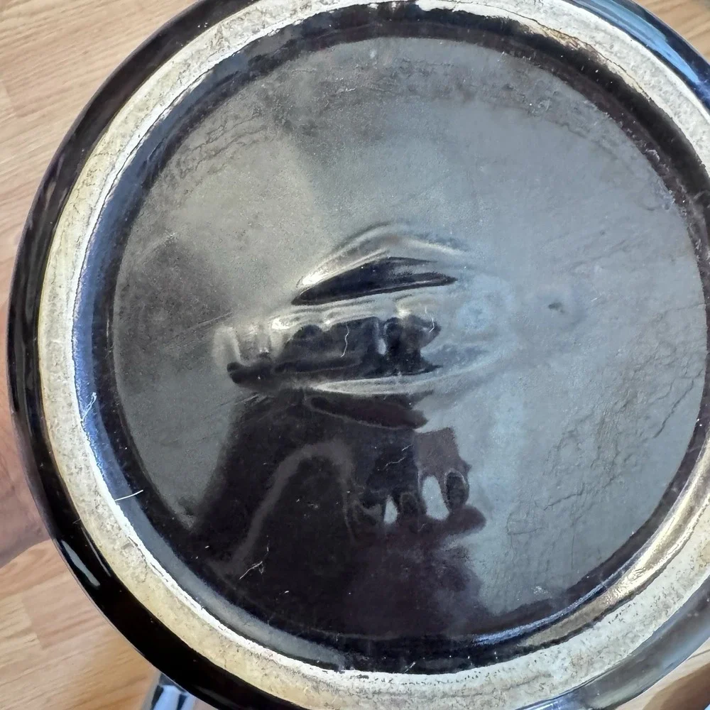 West Bend Bean Pot Stock Pot with Lid Brown Glazed Stoneware USA